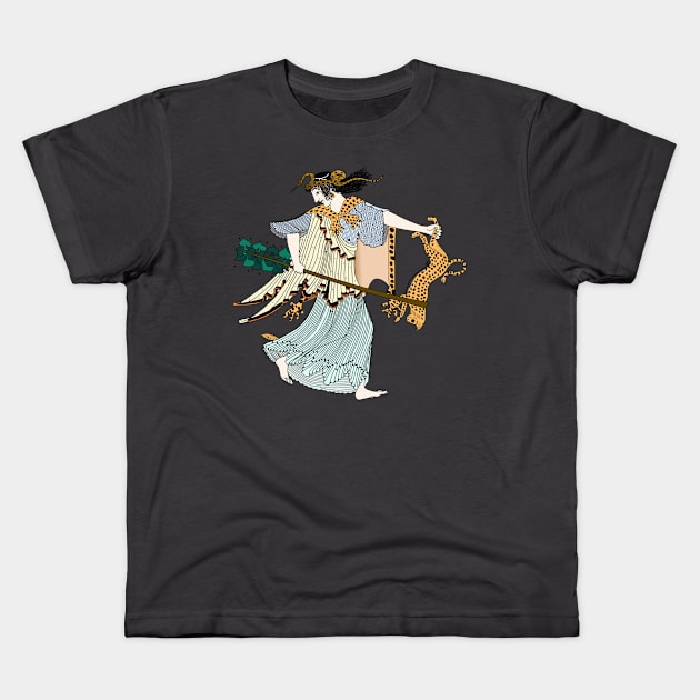 Mad Maenad Kids T-Shirt by Mosaicblues